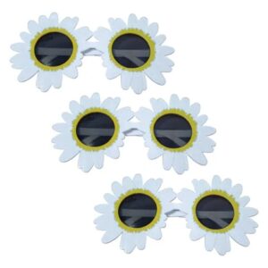 Promo 12 lentes margaritas blancos