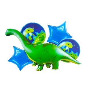 Set globos 5 piezas Dinosaurio