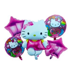 Set globos 5 piezas Kitty