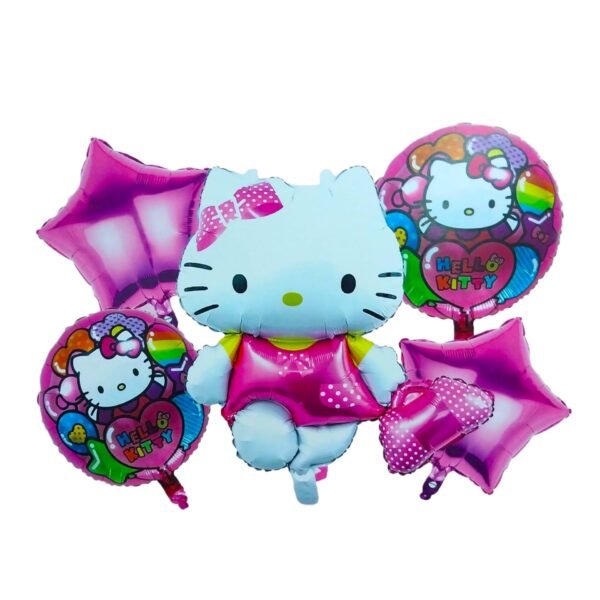 Set globos 5 piezas Kitty