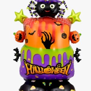 Globo metalizado halloween con base 1,25 torta halloween