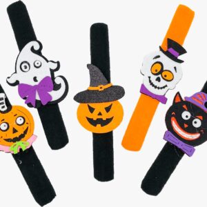 Promo 12 pulseras mágicas halloween con aplique surtidas