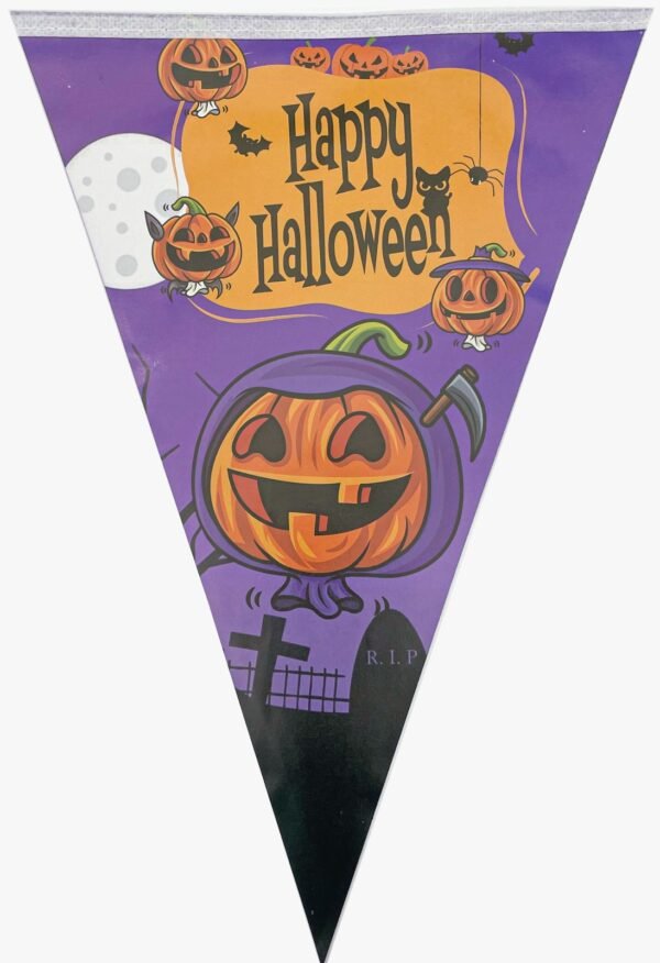 Banderin triangulo Halloween