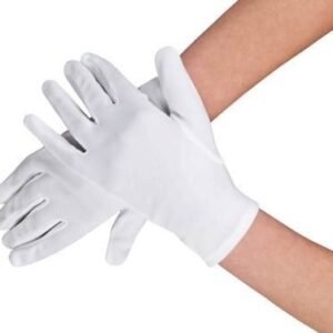 Guantes cortos blancos
