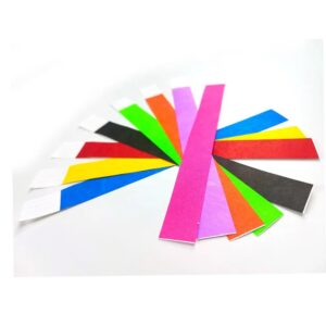 Pulseras de papel control ingreso (pack x 10)