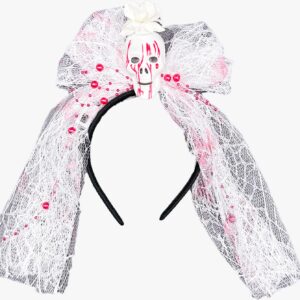 Vincha luminosa calavera con sangre