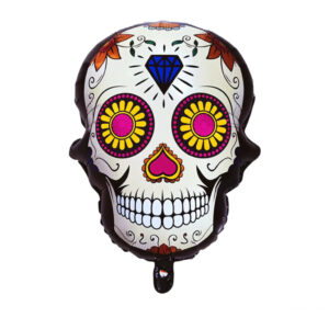 Globo silueta calaca 15"