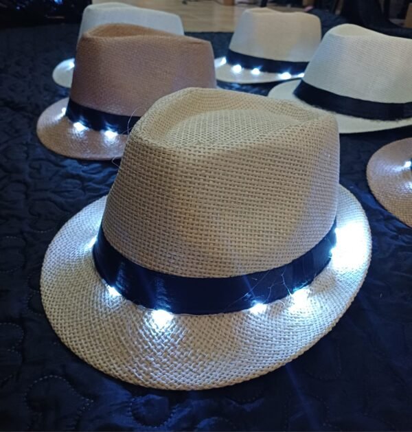 Sombrero panameño rafia luminoso