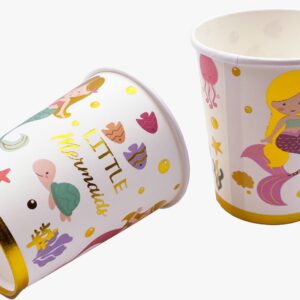 Vasos polipapel sirenita (pack x 10)
