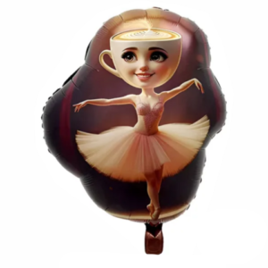 Globo metalizado Brainrot Ballerina Capuchina 20"