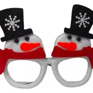 Anteojo navidad muñeco de nieve