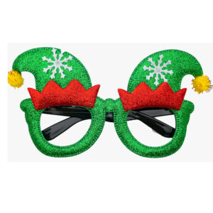Promo 12 anteojos navidad sombrero duende verde