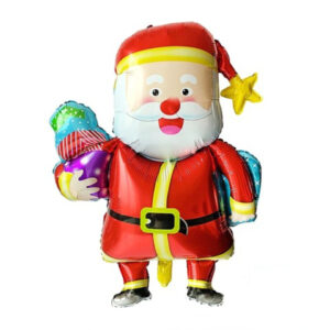 Globo Navidad Papa Noel regalos 14"