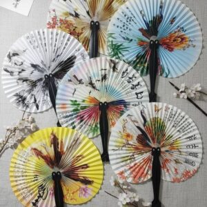 Promo 20 abanicos de papel estampados surtidos