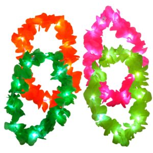 Collar hawaiano fluo luminoso