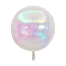 Globo iridiscente esfera 3D