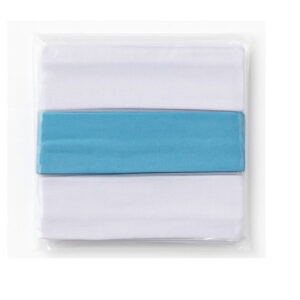 Vinchas elastizadas celeste y blanco