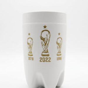 Vaso blanco fernet Argentina campeón