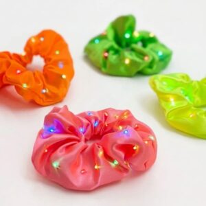 Promo 12 colitas de pelo fluo luminosas