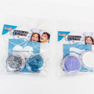 Promo 10 Kit maquillaje bandera/corazon stencil