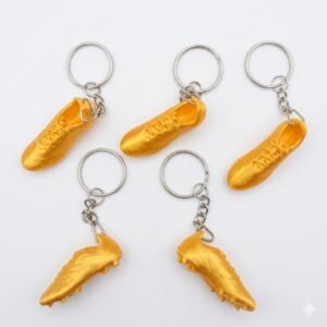 Promo 10 llaveros botines de oro