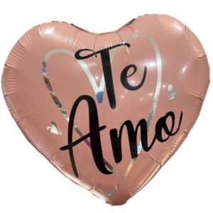 Promo 5 globos te amo Rosa gold