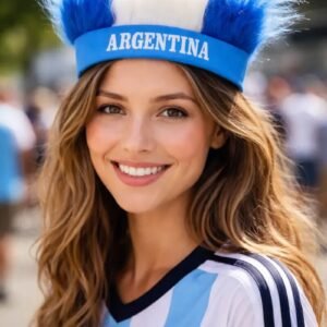 Vincha Argentina con pelos