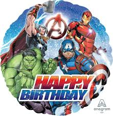 Globo Esfera Avengers Happy Birthday