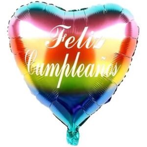 Globo corazon Feliz cumple degrade