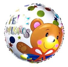Globo esfera Feliz cumple osito