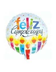 Globo esfera Feliz cumple velas