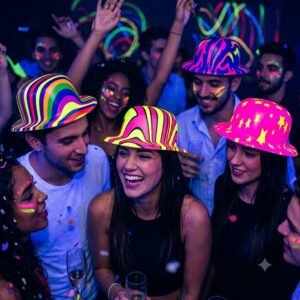 Promo 10 bombines fluo estampados