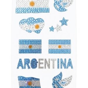 Promo 12 Stickers strass Argentina