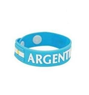 Promo 10 pulseras silicona Argentina con broche