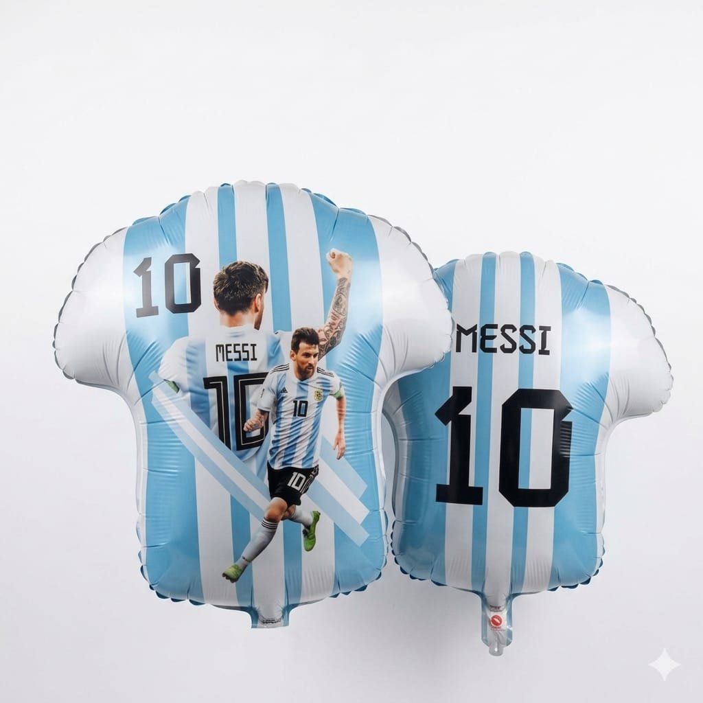 Globo camiseta estampada Messi 54 cm