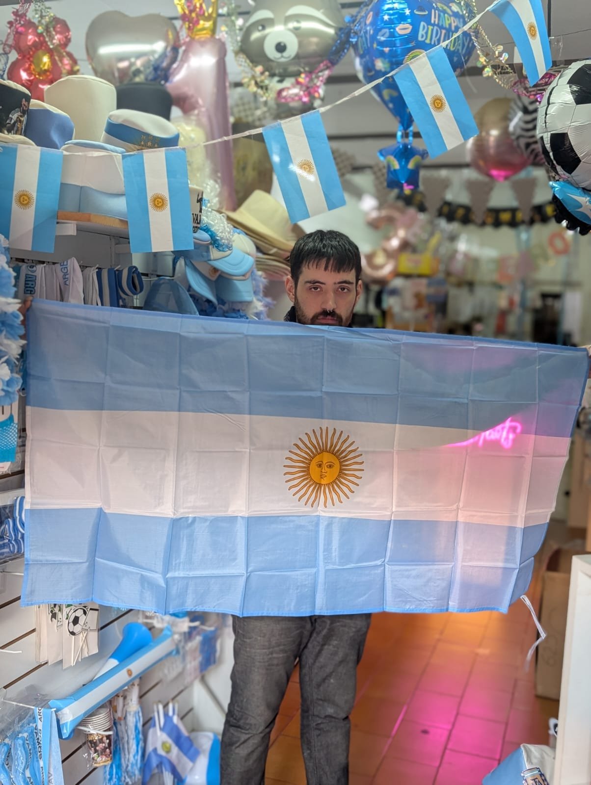 Bandera Argentina 70 cm x 140 cm