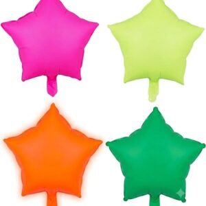 Globos fluo estrella 18"