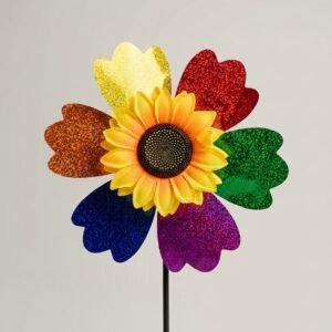 Molino de viento girasol grandes 72 cm