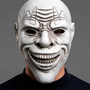 Mascara rigida demonio blanco