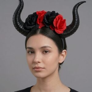 Vincha malefica c/rosas