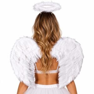 Set disfraz angel blanco con tutu