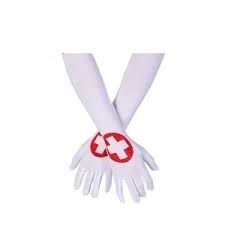 Par guantes enfermera