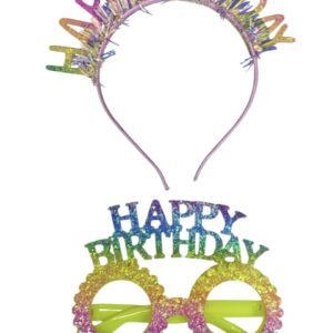 Vincha y anteojo Happy Birthday